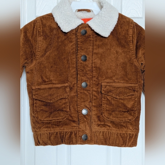 Joe Fresh Kid's (Size 2T) Brown Corduroy, Sherpa Lined, Bomber Jacket - Picture 2 of 14